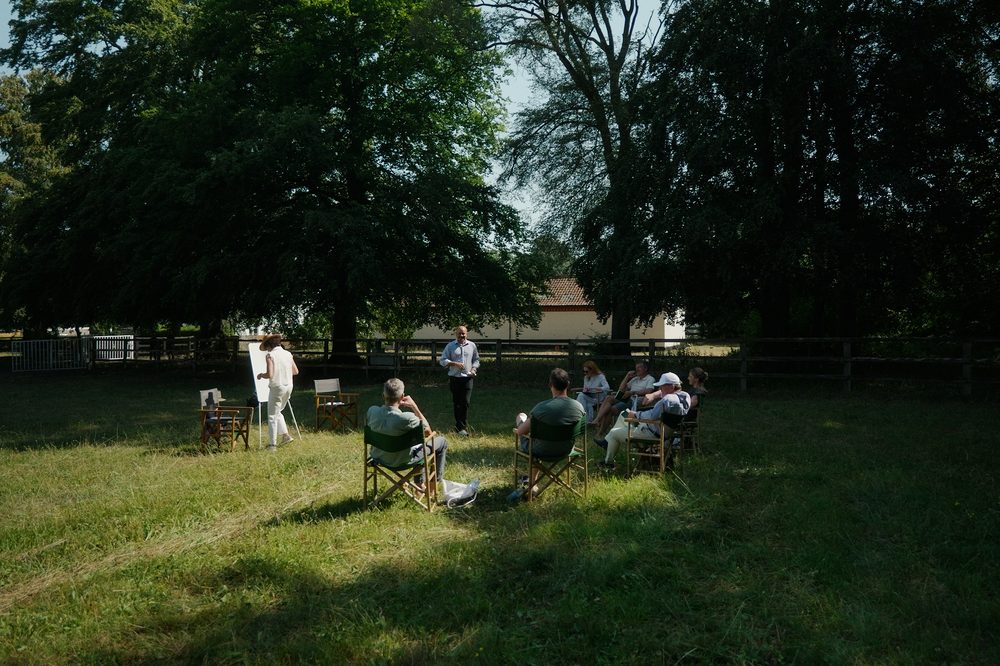 Leaders gathered for a facilitated discussion